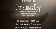 Jubileum Kerstconcert Gospelkoor Shine m.m.v. Sharon Kips