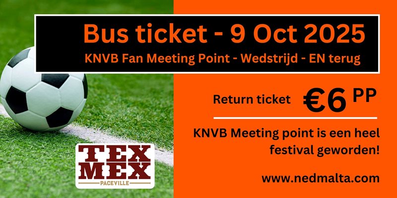 Bus ticket - 9 Oct - NedMalta