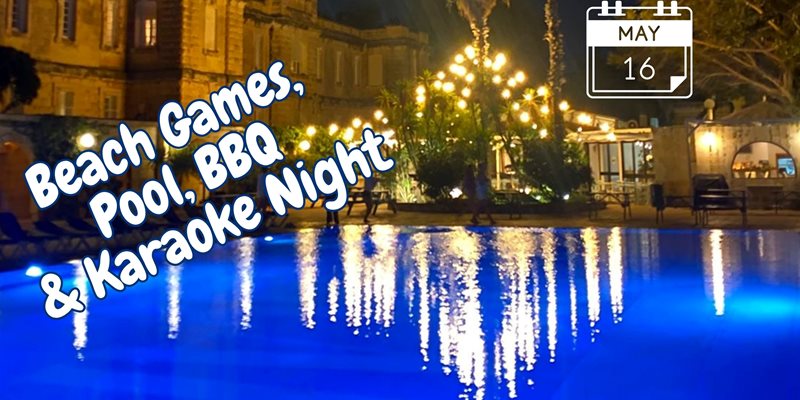 Beach Games, Pool, BBQ & Karaoke Night 12 Sept