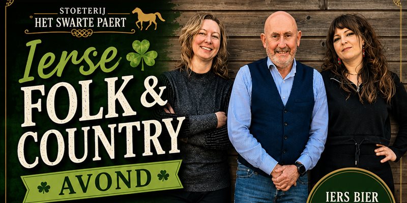 Ierse Folk & Country avond in de Huiskamer