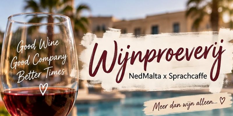 NedMalta x Sprachcaffe Wijnproeverij