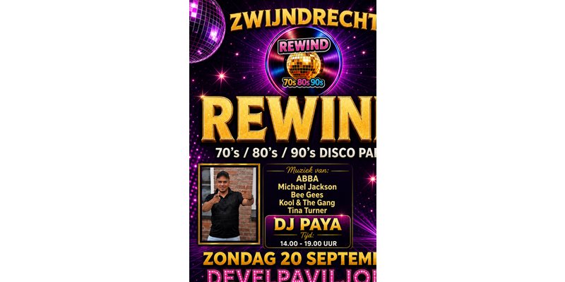 Zwijndrecht Rewind – 70s, 80s & 90s Disco
