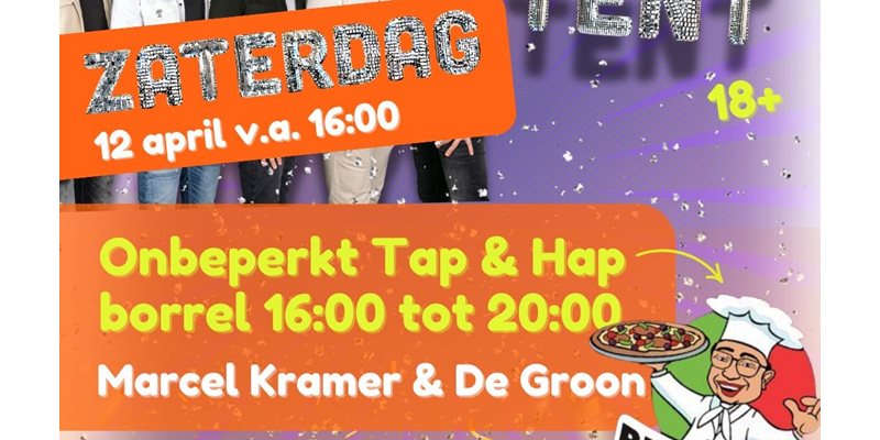 Zaterdag - Tap & Hap Borrel 
