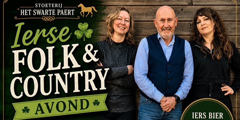 Ierse Folk & Country avond in de Huiskamer