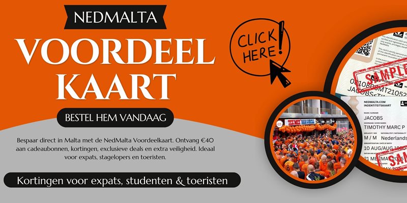 NedMalta voordeelkaart