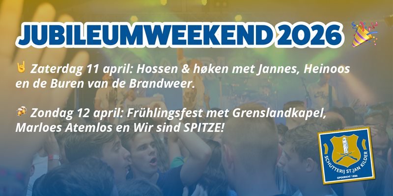 Jubileumweekend 2026
