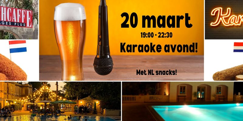 Karaoke-avond bij Sprachcaffe Malta (met Hollandse Snacks)