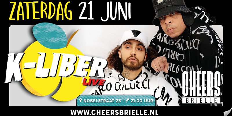 K-liber live bij Cheers Brielle!