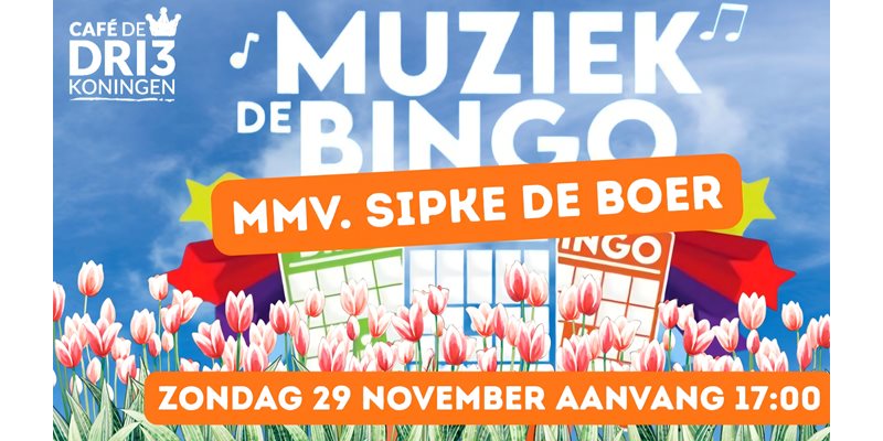 Muziekbingo met Sipke de Boer.