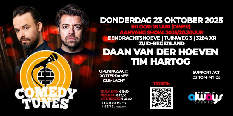 Comedyshow met Daan van der Hoeven & Tim Hartogh
