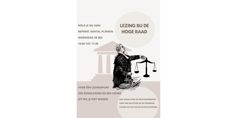 Lezing en rondleiding bij de Hoge Raad