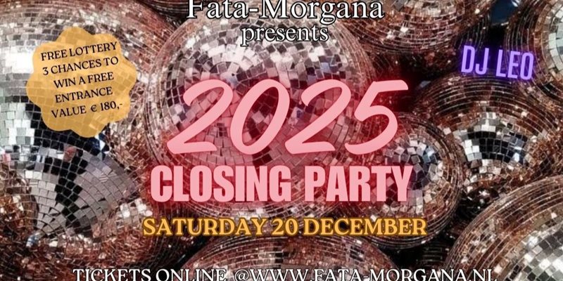 2025 Closing Party Zaterdag 20-12-2025