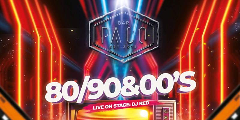 vrijdag 28 maart: 80/90/00's met DJ RED