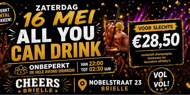 All you can drink | Cheers Brielle 
