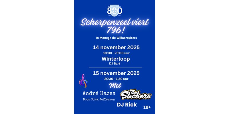 Scherpenzeel viert 796 jaar