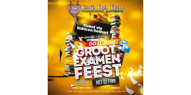 donderdag 11 juni: Groot examenfeest!