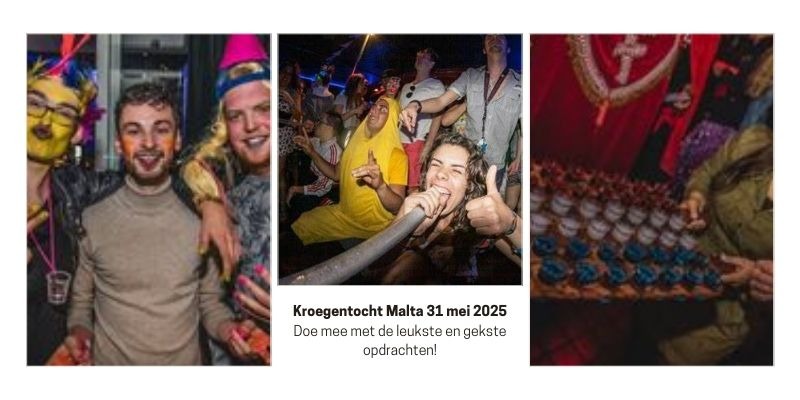 KROEGENTOCHT MALTA –  31 MEI 2025