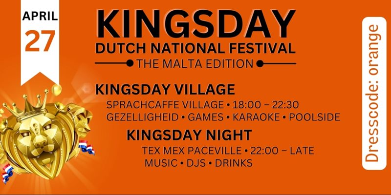 Dutch Kingsday the Malta edition 2026